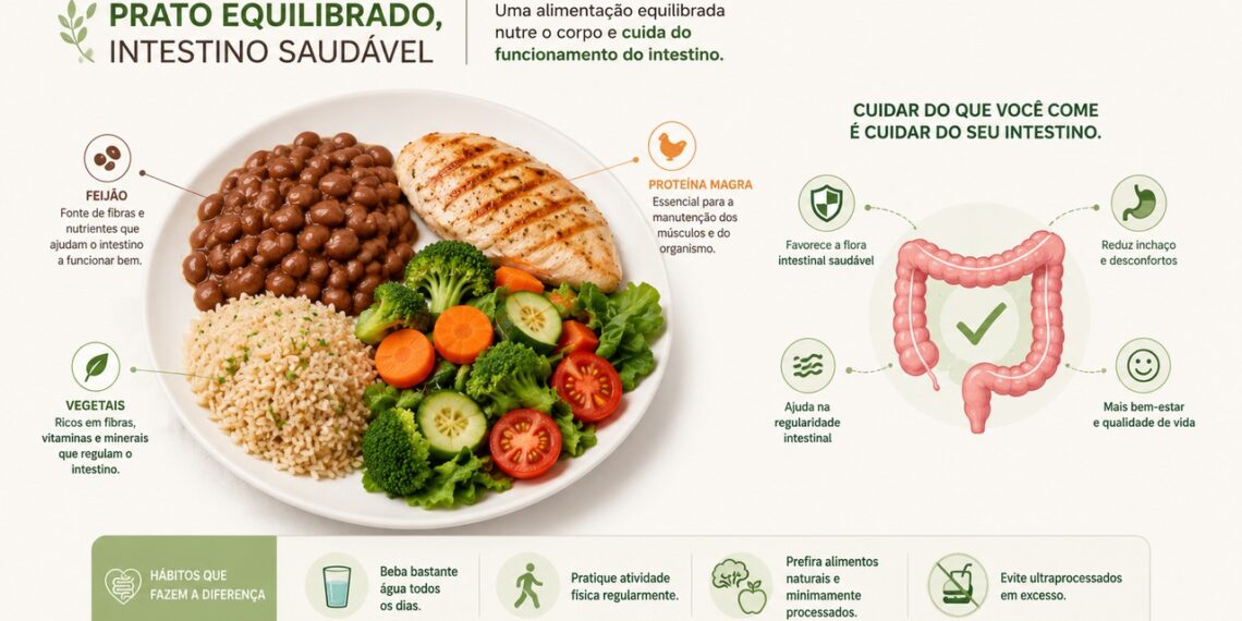 Combinar proteína com alimentos ricos em fibras ajuda a proteger o intestino.