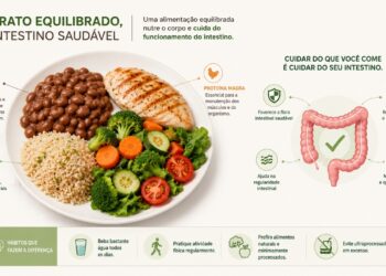 Combinar proteína com alimentos ricos em fibras ajuda a proteger o intestino.