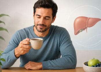 Café sem açúcar pode fazer parte de uma rotina de cuidado com o fígado.