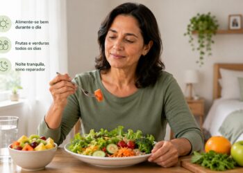 Frutas e verduras durante o dia podem estar associadas a um sono mais contínuo.