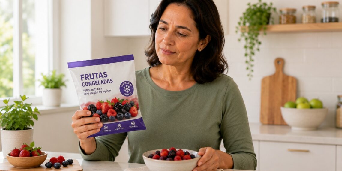 Frutas congeladas são práticas, mas também exigem atenção à segurança alimentar.