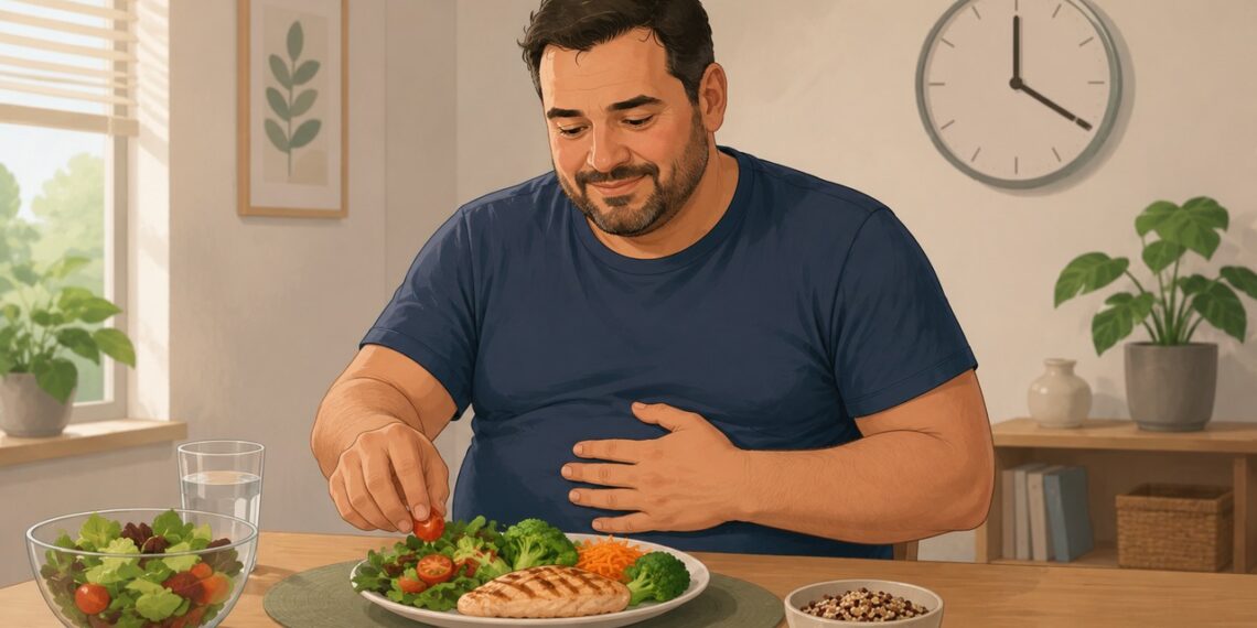 Janela alimentar de 8 horas pode ajudar no cuidado da gordura no fígado.