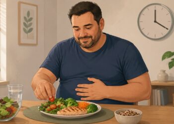 Janela alimentar de 8 horas pode ajudar no cuidado da gordura no fígado.