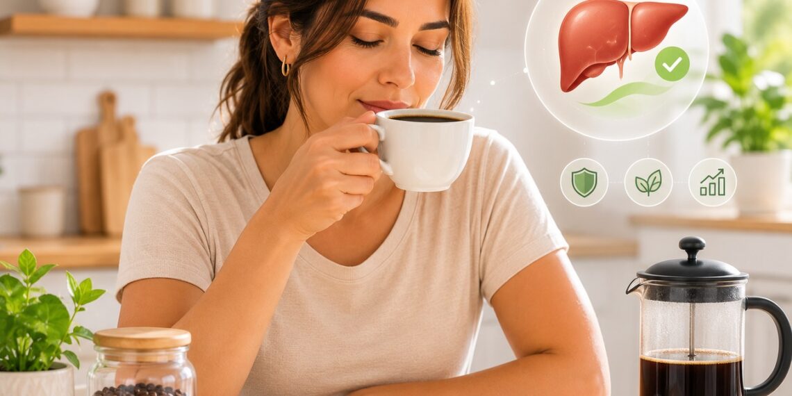O consumo diário de café foi associado a menor risco de fibrose em pessoas com gordura no fígado.