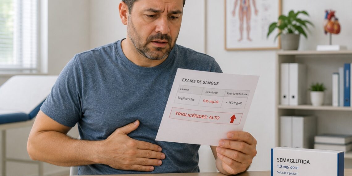 Triglicérides muito altos podem aumentar o risco de pancreatite aguda.