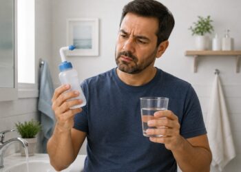 Lavagem nasal com água da torneira pode trazer risco raro, mas grave.