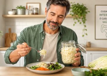Repolho fermentado é estudado por sua relação com a barreira intestinal.