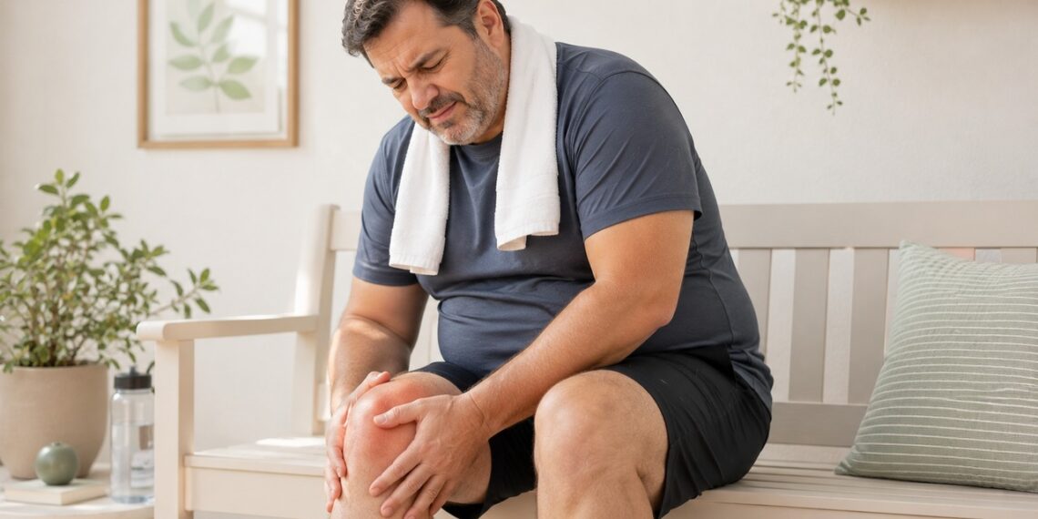 Artrose no joelho pode melhorar com exercício adequado e redução da sobrecarga.