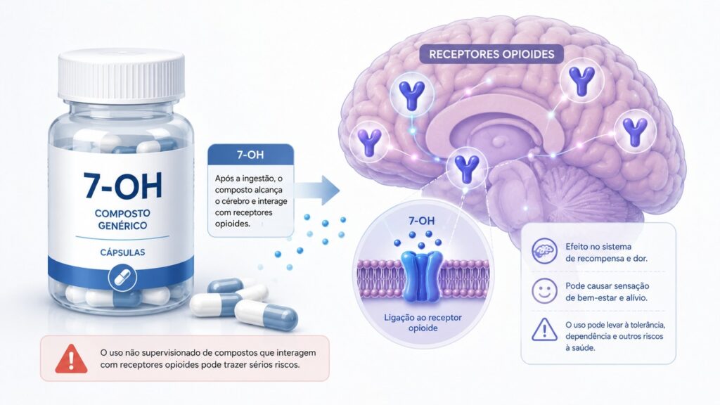 A tianeptina pode agir em receptores opioides e causar efeitos graves.