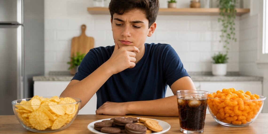 O consumo frequente de ultraprocessados pode aumentar o risco de excesso de peso na adolescência.