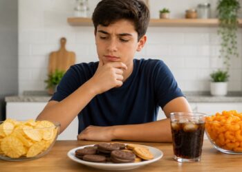 O consumo frequente de ultraprocessados pode aumentar o risco de excesso de peso na adolescência.