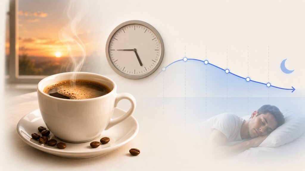 Dose e horário da cafeína influenciam o impacto no sono.