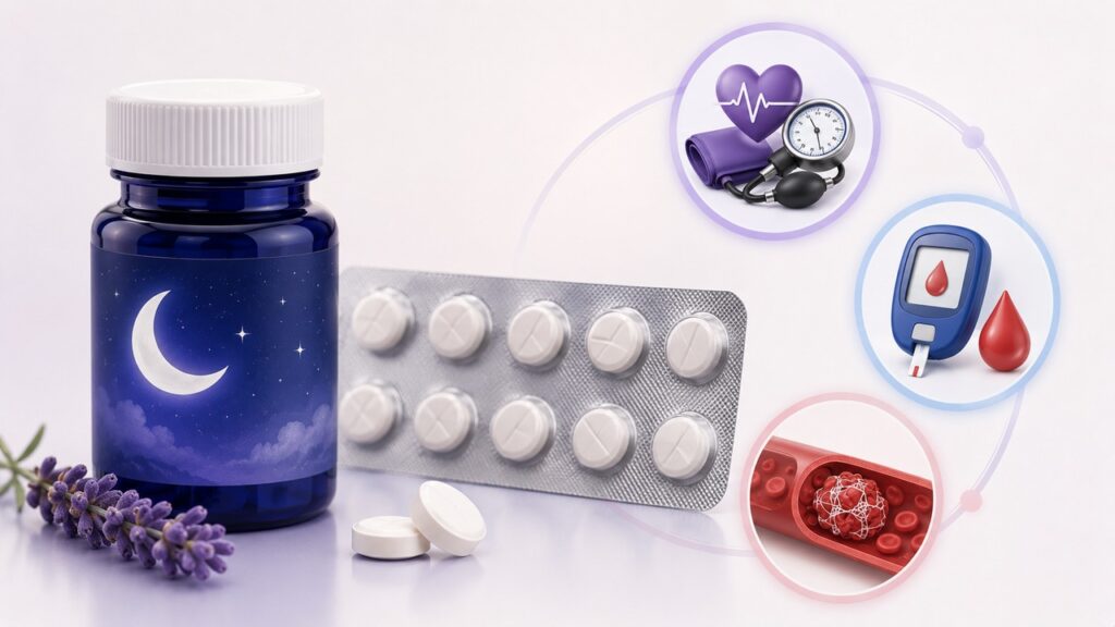 Alguns medicamentos podem interagir com a melatonina e aumentar riscos.