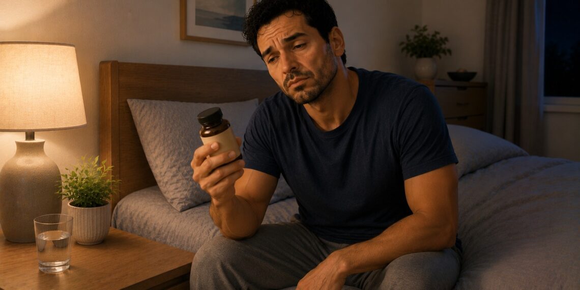 Ashwagandha antes de dormir pode causar sonolência e exigir cautela.