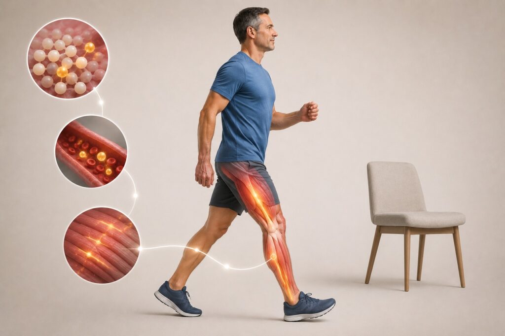 Pausas andando ativam os músculos e podem reduzir a resposta de glicose e insulina após as refeições.