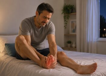 Queimação nos pés à noite pode ser sinal de neuropatia e merece atenção.