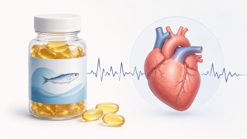 Doses altas de ômega-3 devem ser avaliadas com orientação, especialmente em risco de fibrilação atrial.