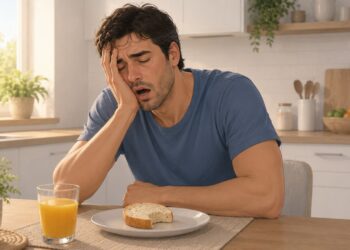 Sono forte após o café da manhã pode estar ligado a variações da glicose.