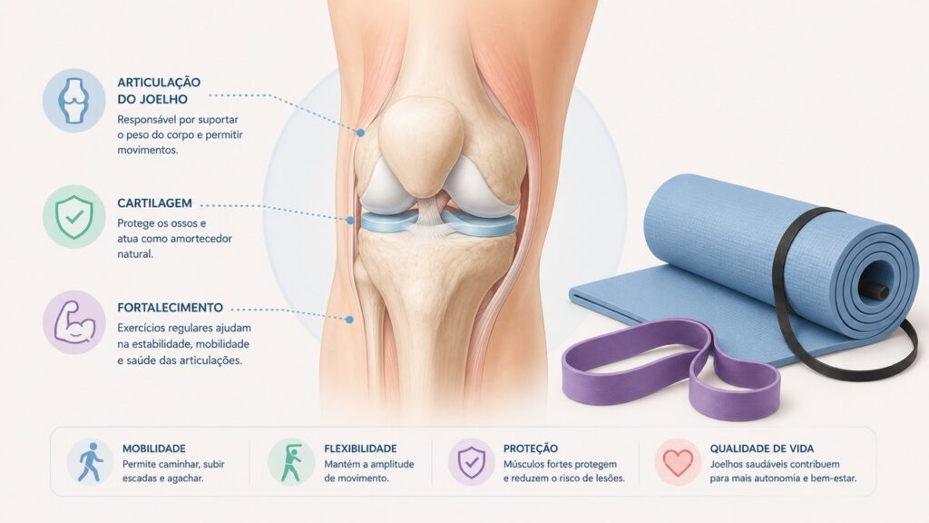 Yoga e fortalecimento muscular foram comparados em pessoas com artrose no joelho.