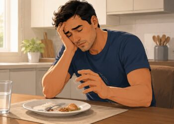 Sono forte, tremor e fome após comer podem indicar queda de açúcar.