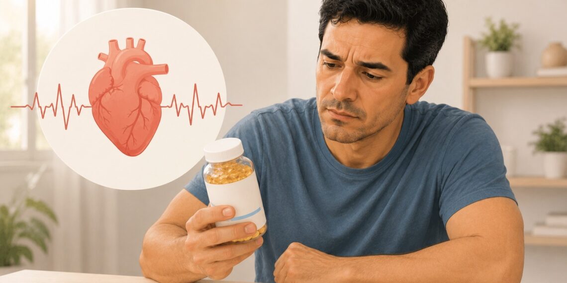 Ômega 3 em dose alta pode exigir cuidado em pessoas com risco de arritmia.