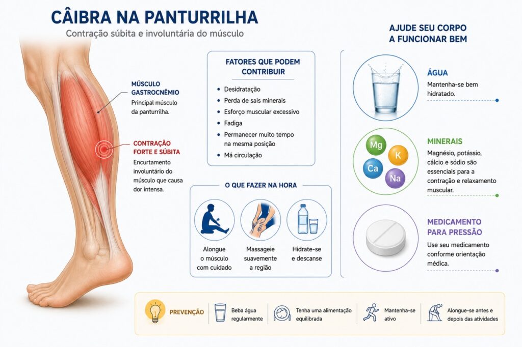 Hidratação, minerais e alguns remédios podem influenciar episódios repetidos de cãibra.
