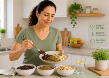 Feijão, lentilha e tofu oferecem proteína vegetal com fibras que ajudam na saciedade.