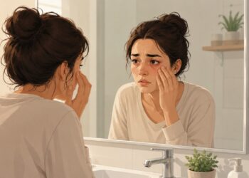 Pálpebras inchadas ao acordar podem merecer atenção quando vêm com urina espumosa.