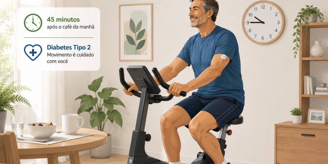 Exercício moderado após a refeição pode ajudar a reduzir o pico de glicose.