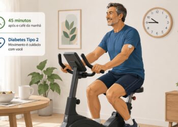 Exercício moderado após a refeição pode ajudar a reduzir o pico de glicose.