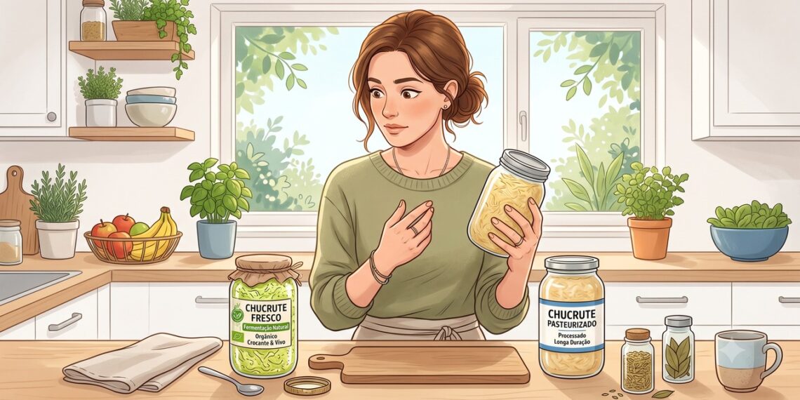 Chucrute fresco e pasteurizado podem ter efeitos diferentes na microbiota.
