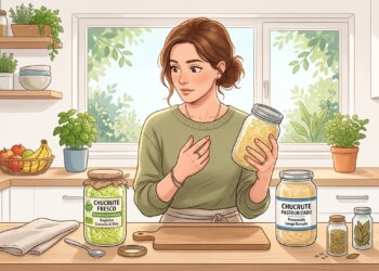 Chucrute fresco e pasteurizado podem ter efeitos diferentes na microbiota.