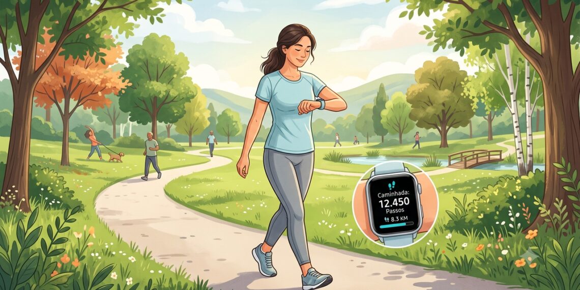 Caminhar mais diariamente foi associado a menor risco de mortalidade geral e cardiovascular.