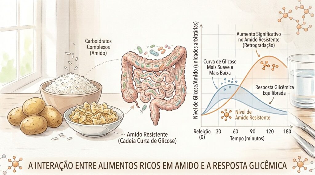 O amido resistente pode favorecer a microbiota e suavizar a resposta da glicose.