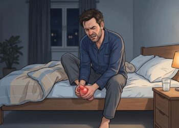 Dor intensa no dedão do pé durante a madrugada pode ser sinal de gota.