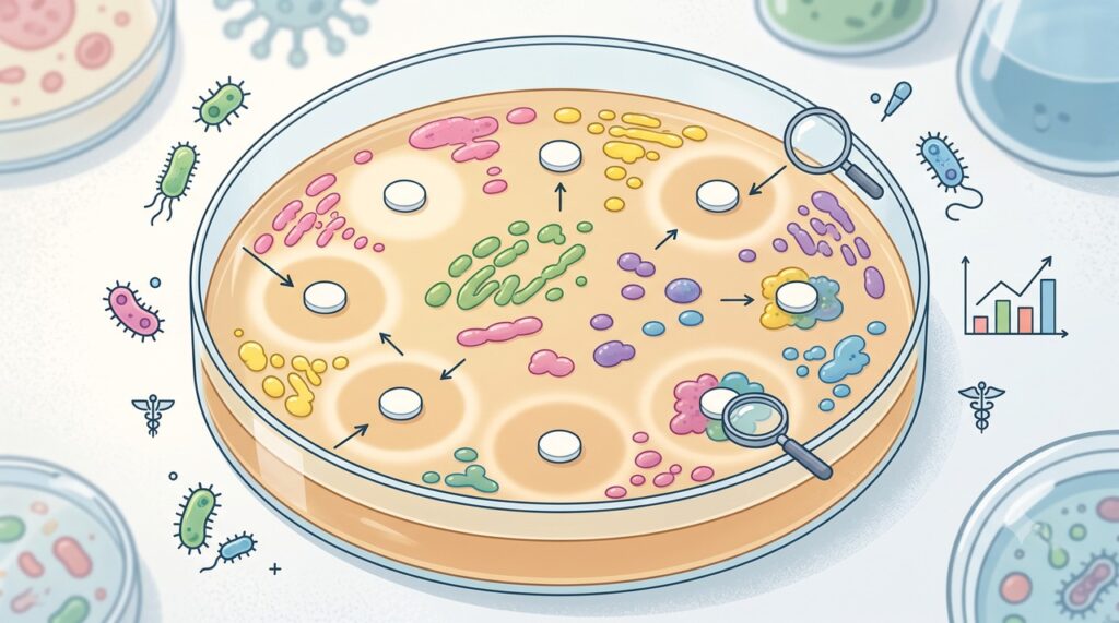 A urocultura com antibiograma ajuda a identificar quais medicamentos podem agir contra a bactéria.