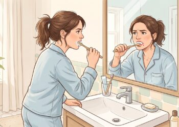 Sangramento frequente ao escovar pode indicar inflamação ou doença periodontal.