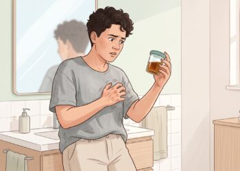 Coceira persistente com urina escura e fezes claras pode ser sinal de colangite biliar.