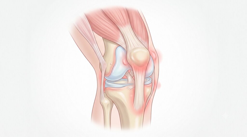 A queda do estrogênio pode afetar músculos, ossos, articulações, tendões e ligamentos.