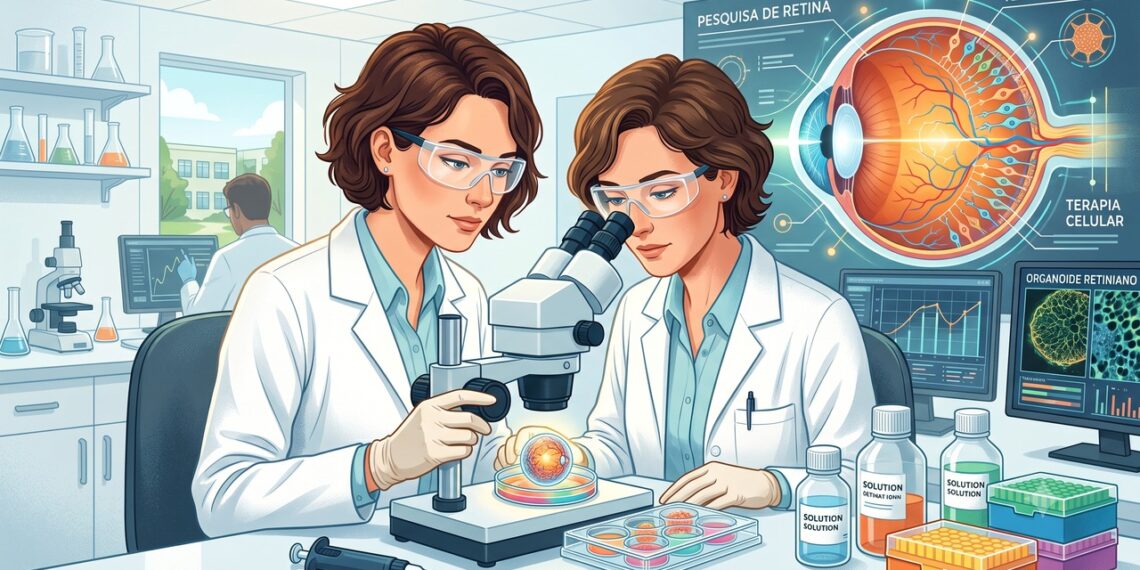 Organoides de retina podem acelerar pesquisas sobre doenças que causam perda de visão.