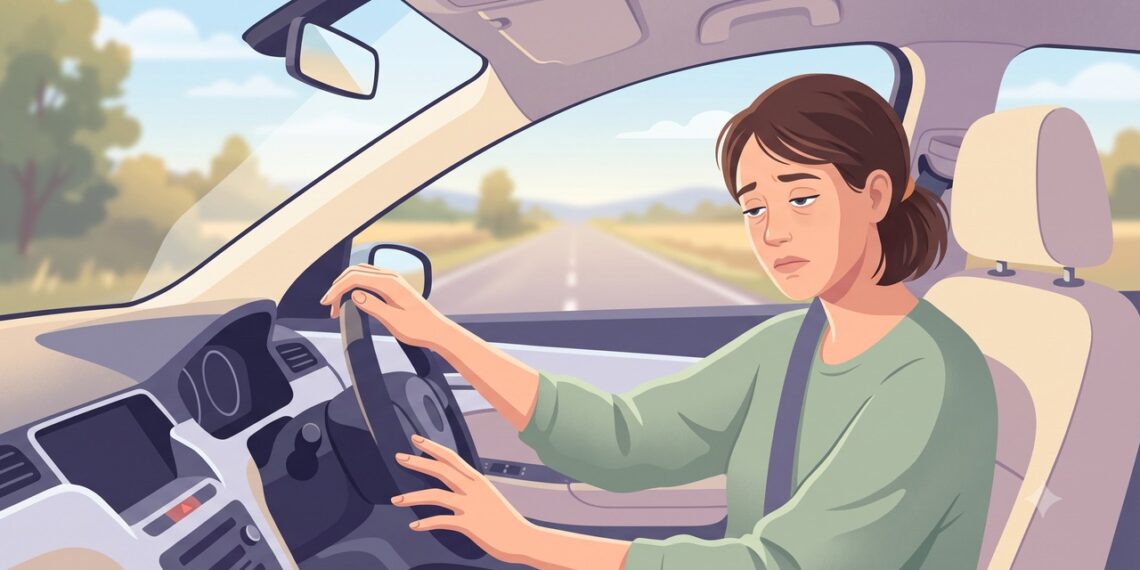 Sonolência ao volante pode ser um sinal de apneia do sono não diagnosticada.