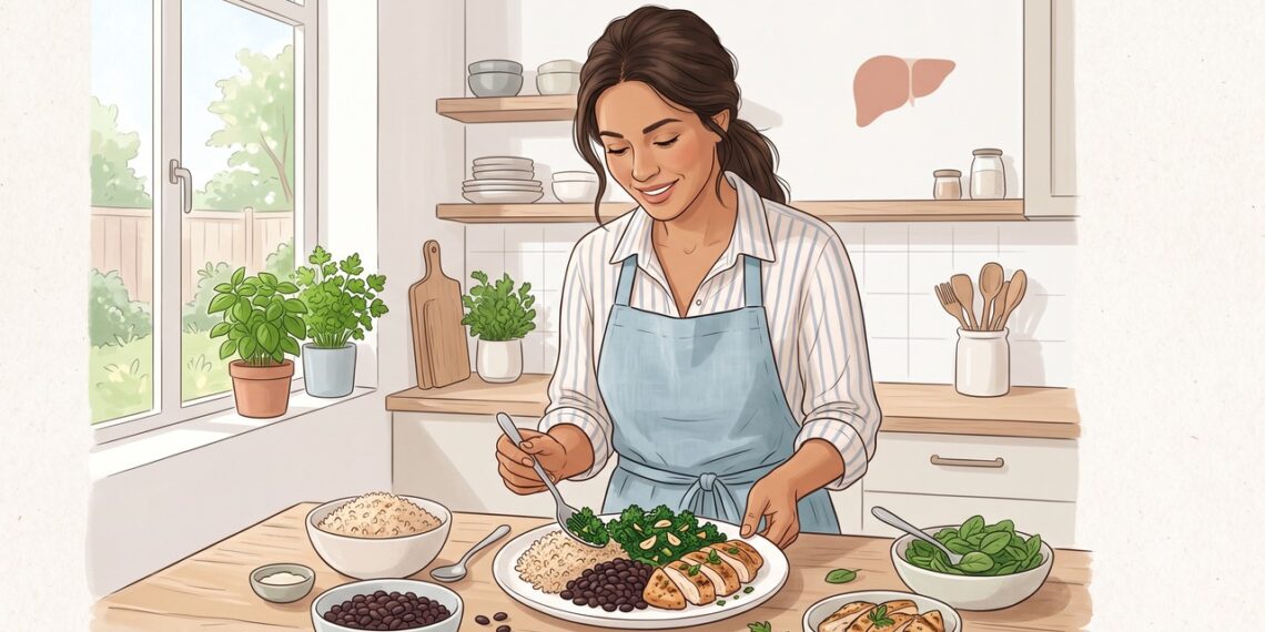 Arroz com feijão pode fazer parte de uma rotina equilibrada para cuidar do fígado.