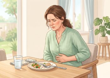 Sentir-se cheio após comer pouco, com enjoo e desconforto prolongado, pode indicar gastroparesia.