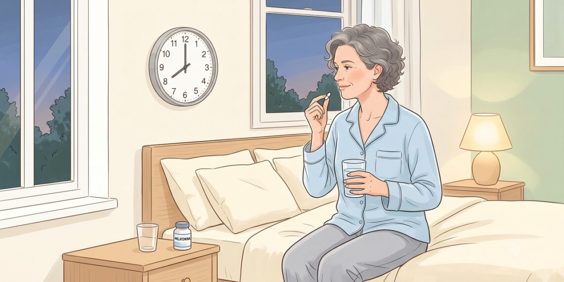 O horário e a dose da melatonina podem influenciar seus efeitos sobre o início e a duração do sono.