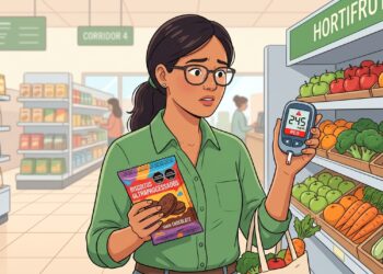 O consumo frequente de ultraprocessados foi associado a maior risco de diabetes tipo 2.