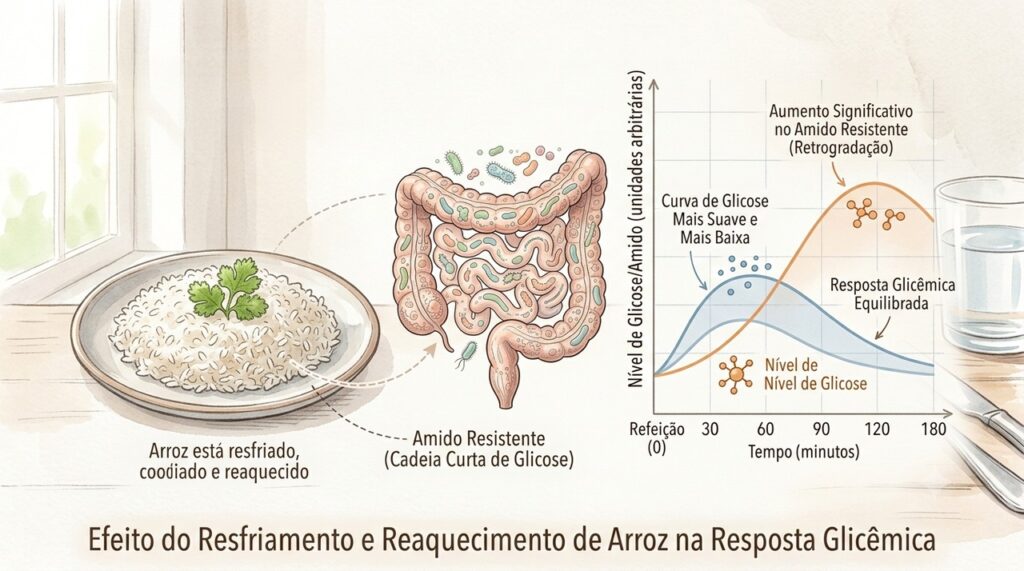 O amido resistente pode tornar a digestão do arroz mais lenta.