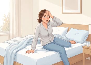 Vertigem ao virar na cama pode indicar alteração do equilíbrio no ouvido interno.