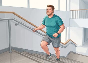 Subir escadas por poucos minutos ao dia pode ajudar a melhorar o fôlego.