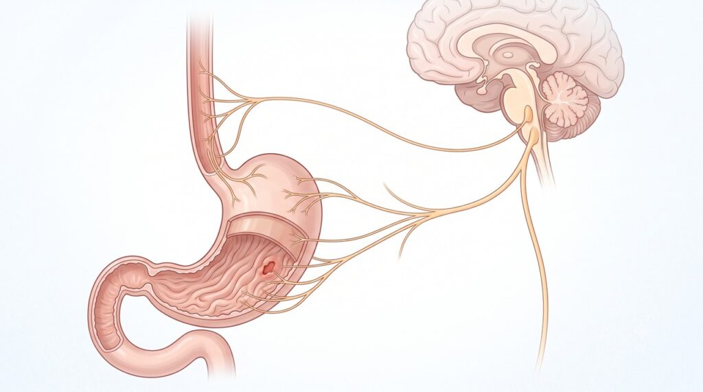 A hipótese intestino-cérebro investiga se alterações digestivas podem anteceder o Parkinson.