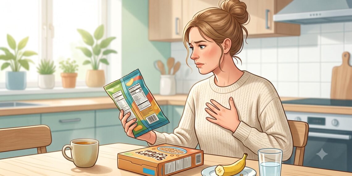 Ultraprocessados podem afetar a diversidade da microbiota e o equilíbrio intestinal.